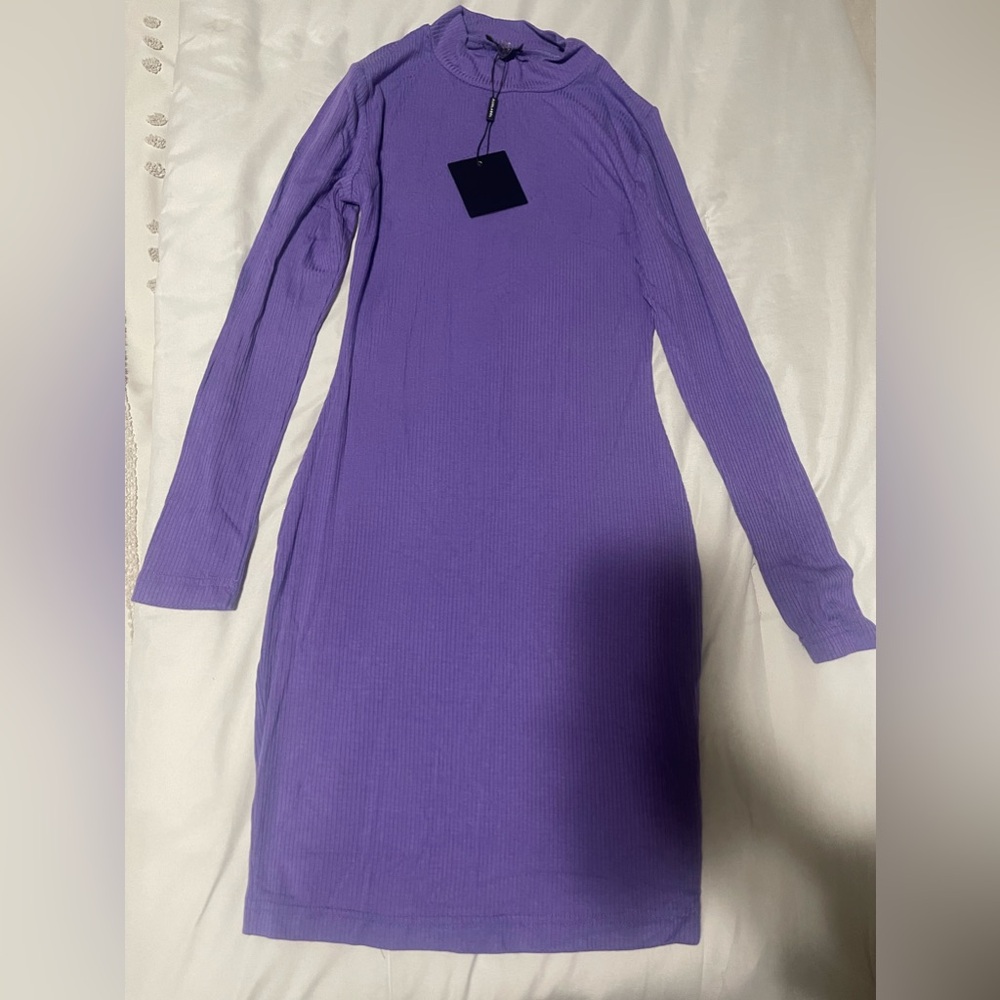 Tight Mini Purple Dress